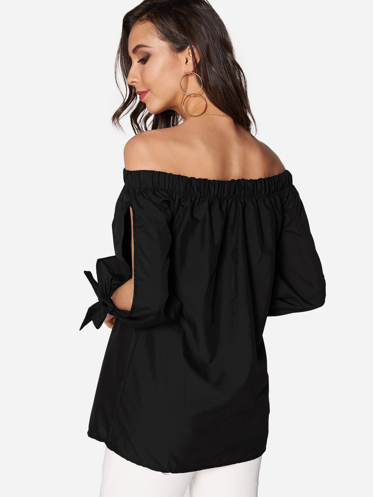 Womens Black Blouses