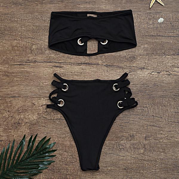 Ladies Sleeveless Two Piece Bikinis
