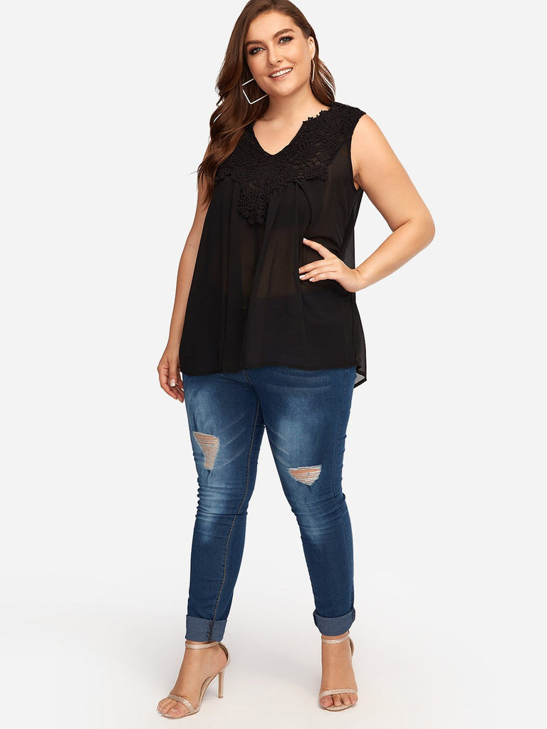 Plus Size Ladies Blous