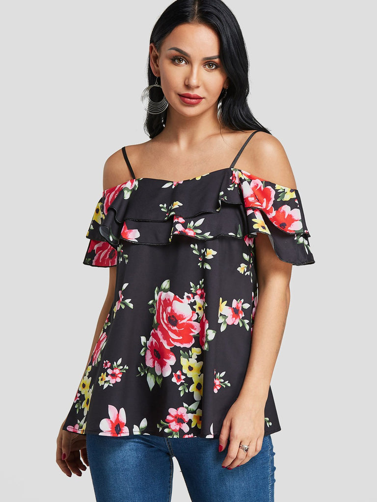 Womens Floral Print T-Shirts