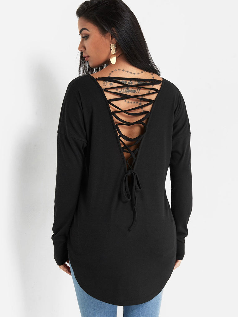 Womens Black T-Shirts
