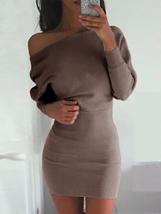 Long Bodycon Dress With Split
