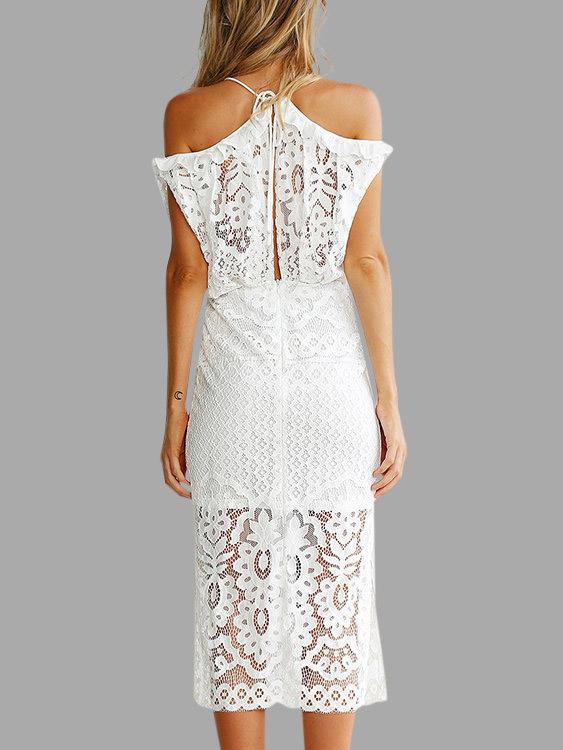 Womens White Midi Dresses