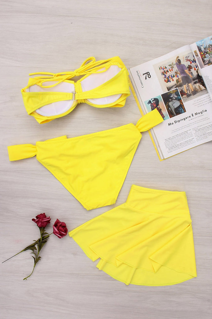 Womens Yellow Bikinis