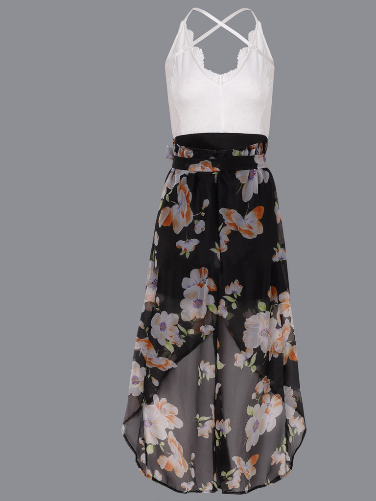 Womens Floral Print Maxi Dresses