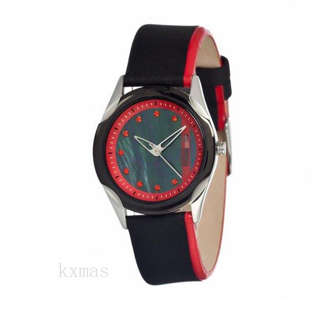Wholesale Great Leather 18 mm Watch Strap DFI019YBR_K0010282