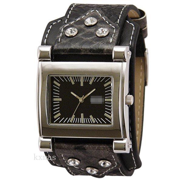 Wholesale Price Online Shopping Synthetic Leather Watch Wristband DG676-BK_K0039092