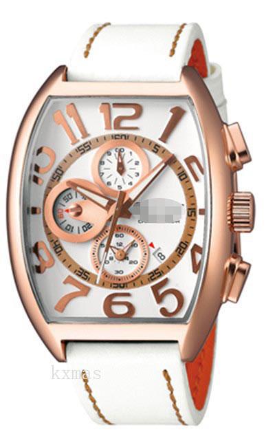 Fashion Leather 20 mm Wristwatch Band DP38PWH-WH_K0002517