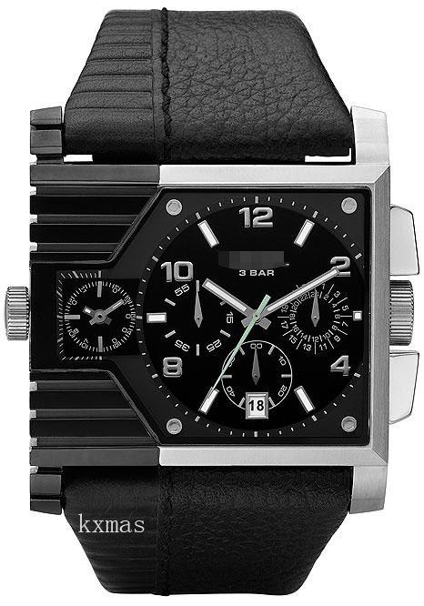 Bargain Elegant Leather 27 mm Watch Strap Replacement DZ4185_K0022489