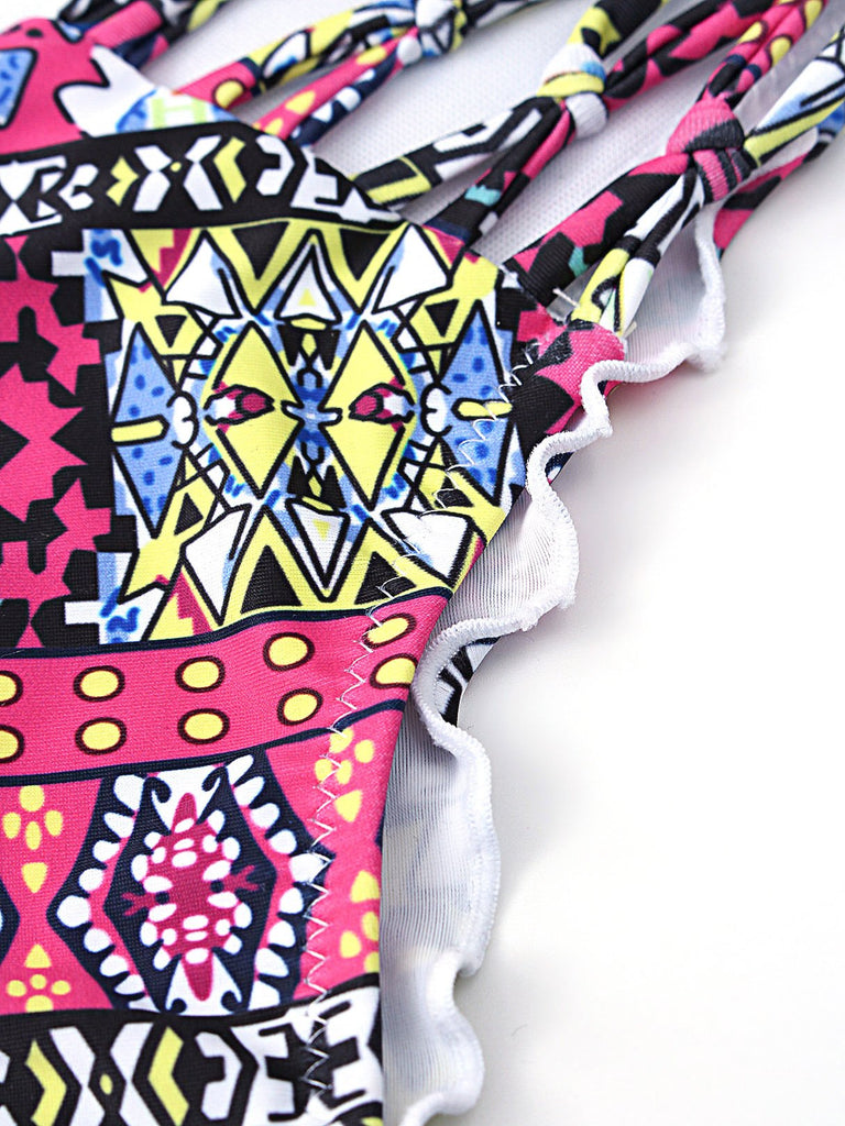 Ladies Sleeveless Two Piece Bikinis
