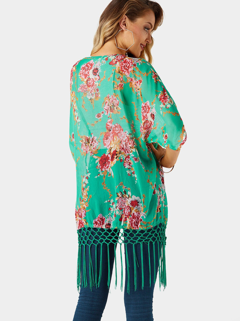 Womens Green Cover-Ups