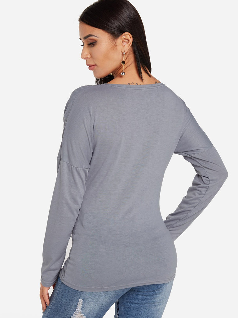 Womens Grey T-Shirts