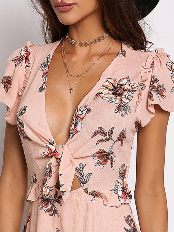 Ladies Pink Maxi Dresses