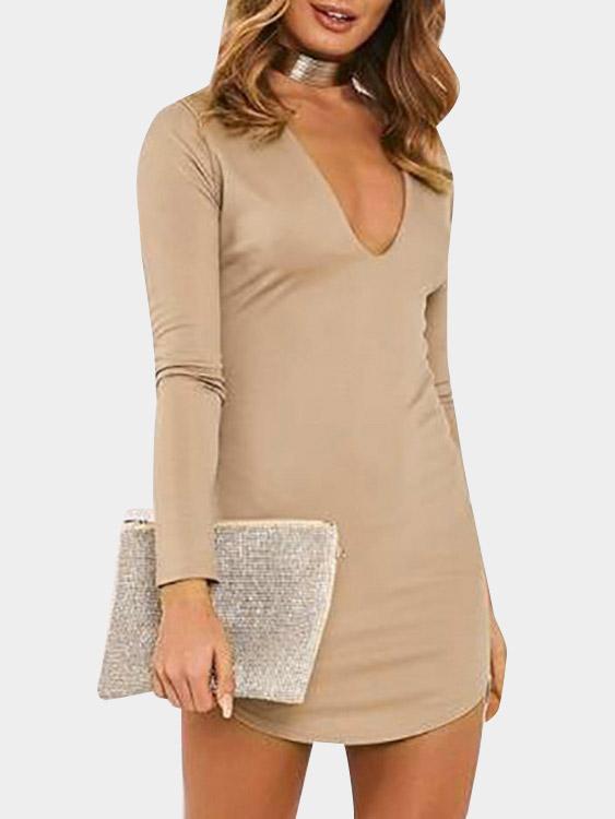 Ladies Long Sleeve Mini Dress