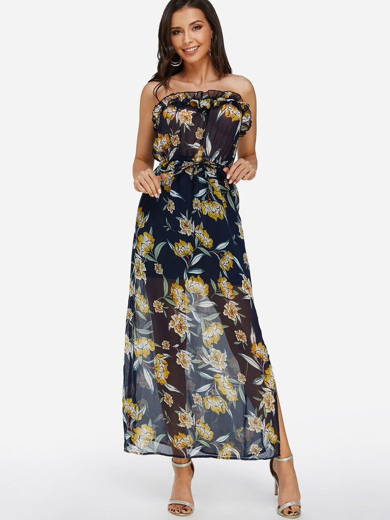 Ladies Sleeveless Maxi Dress