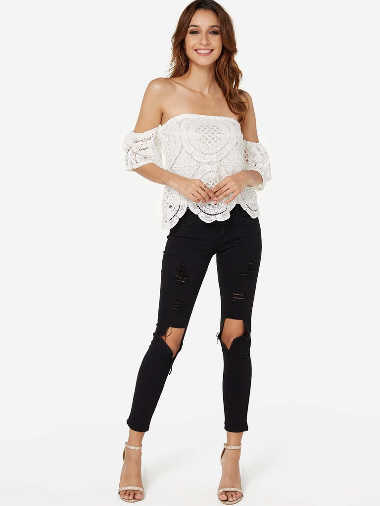 Womens 3/4 Sleeve Top