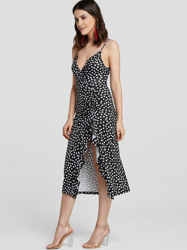 Ladies V-Neck Casual Dress