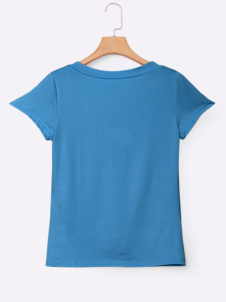 Womens Blue T-Shirts