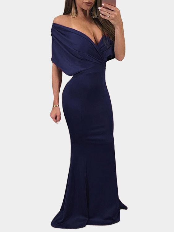 Ladies Burgundy Maxi Dresses
