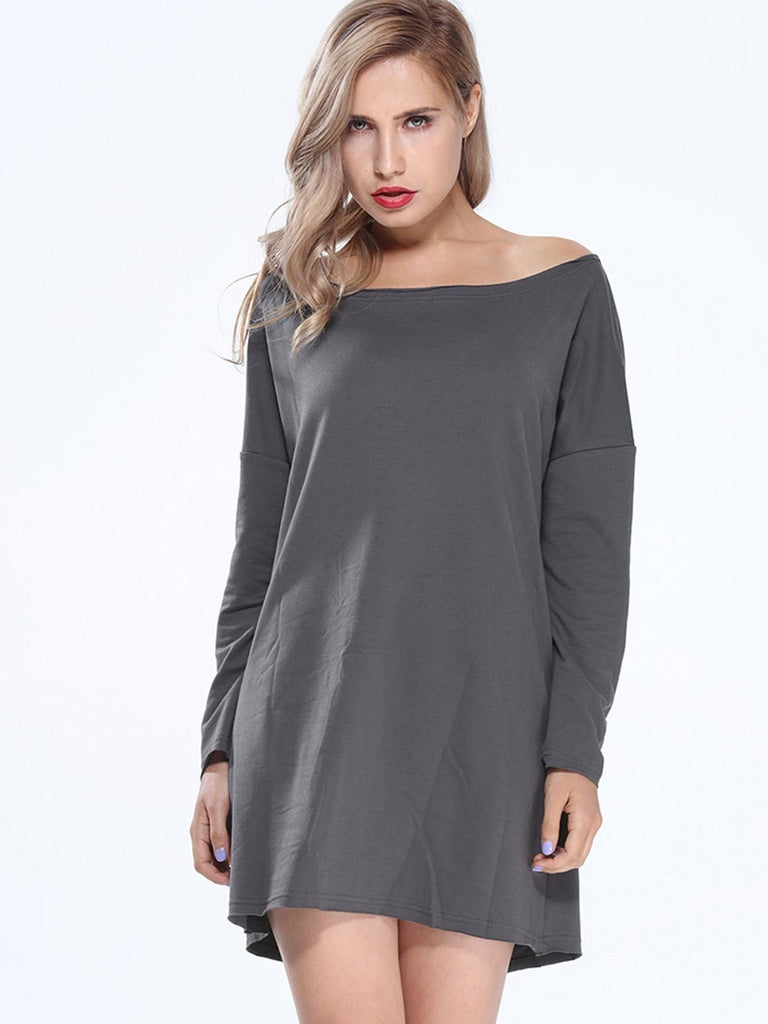 Womens Long Sleeve Shirt Dress