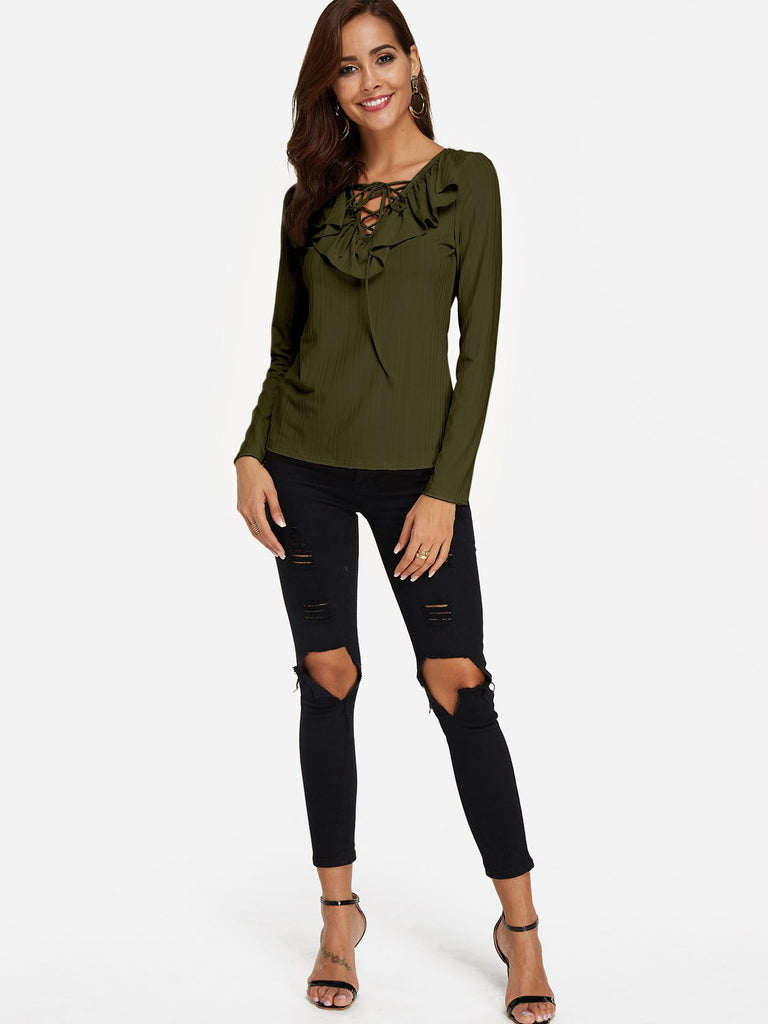 Womens Khaki T-Shirts