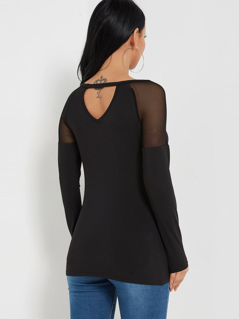 Womens Black T-Shirts
