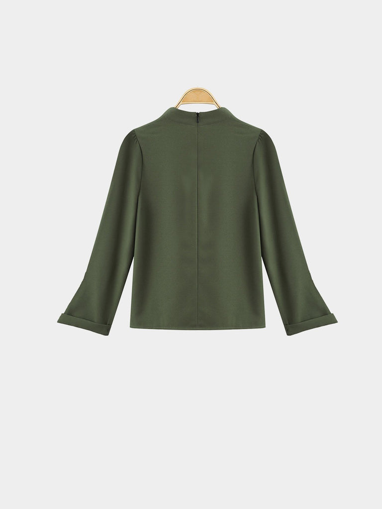 Womens Army Green Blouses