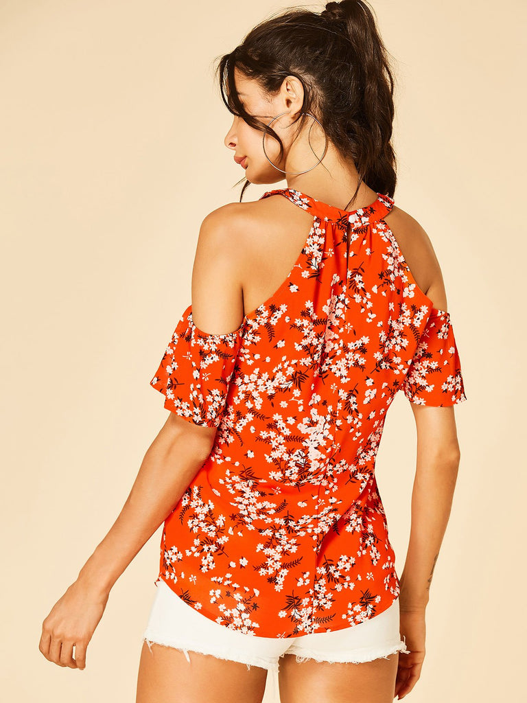 Ladies Short Sleeve Blouses