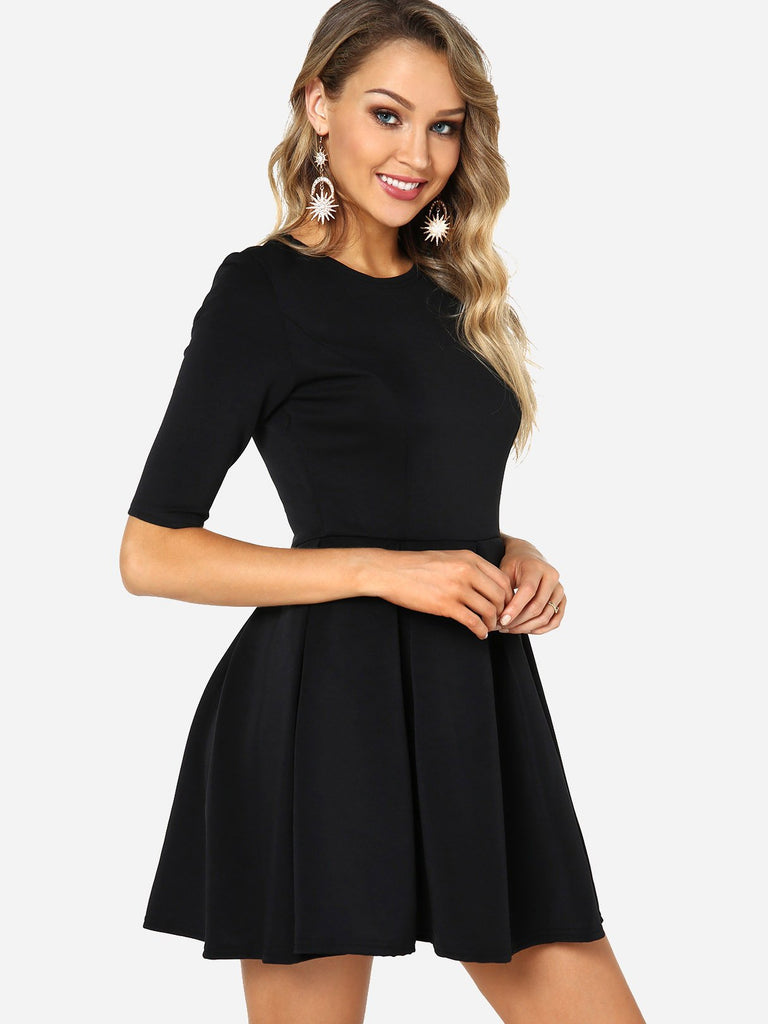 Ladies Half Sleeve Mini Dress