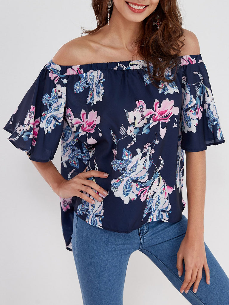 Ladies Navy Blouses