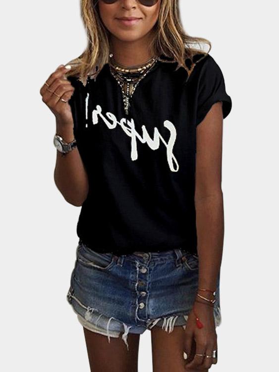 Ladies Black T-Shirts