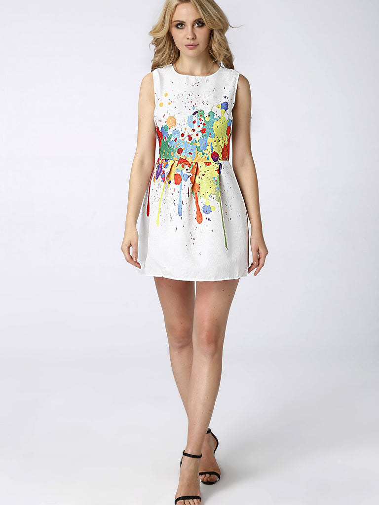 Ladies Sleeveless Mini Dress