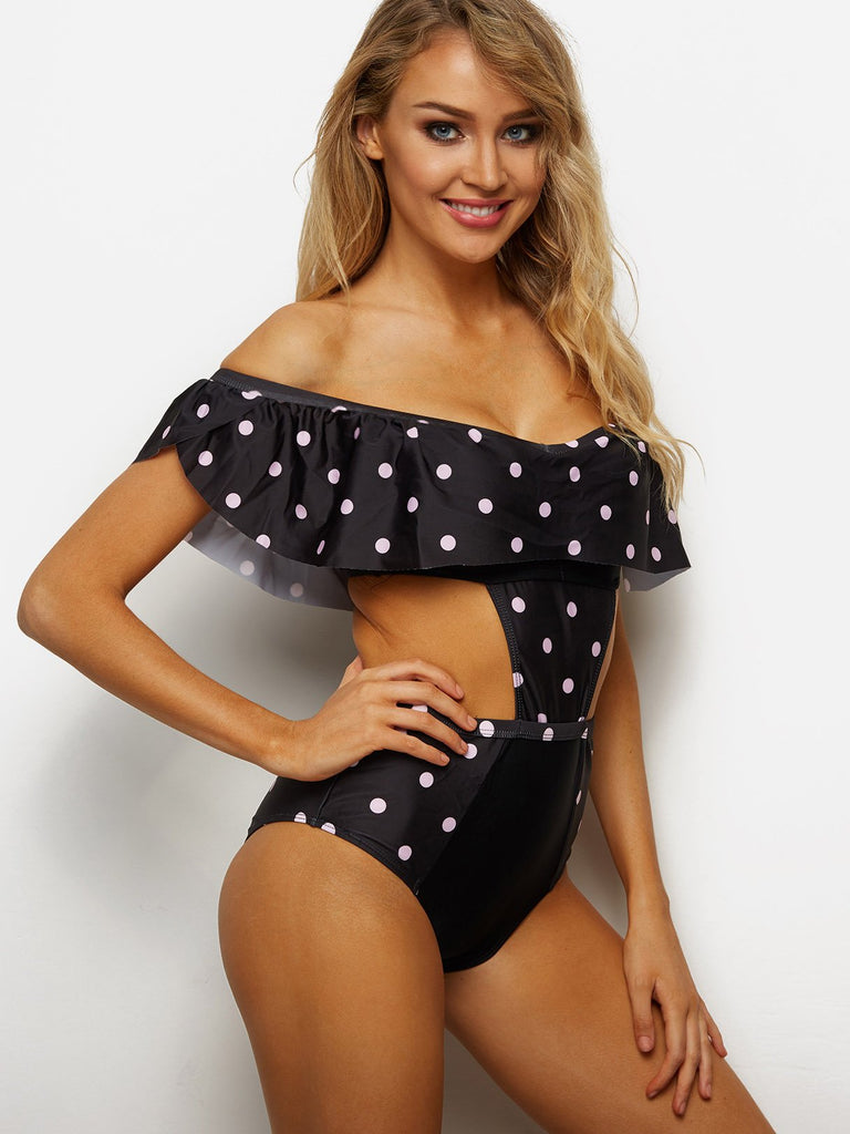 Ladies Black One-Pieces