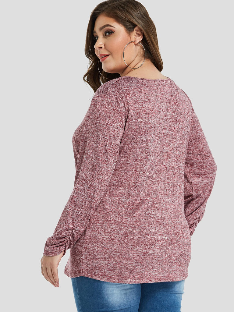 Womens Pink Plus Size Tops
