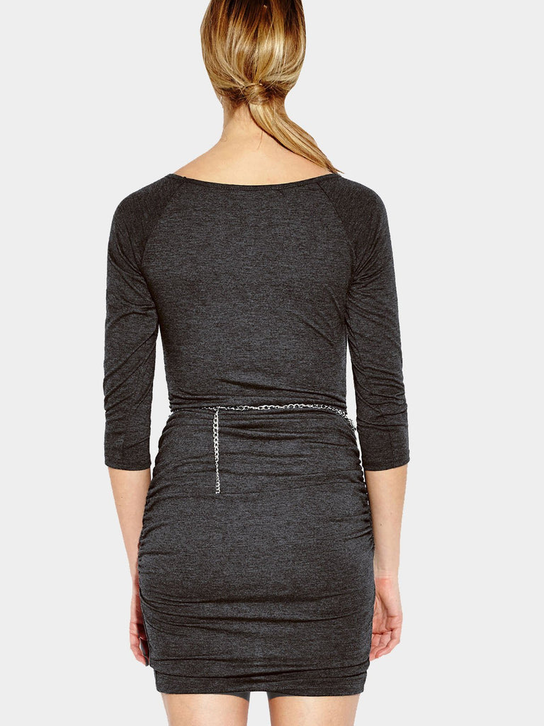 Womens Grey Bodycon Dresses