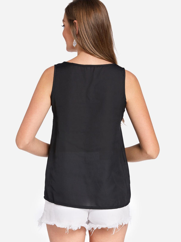 Womens Black Camis