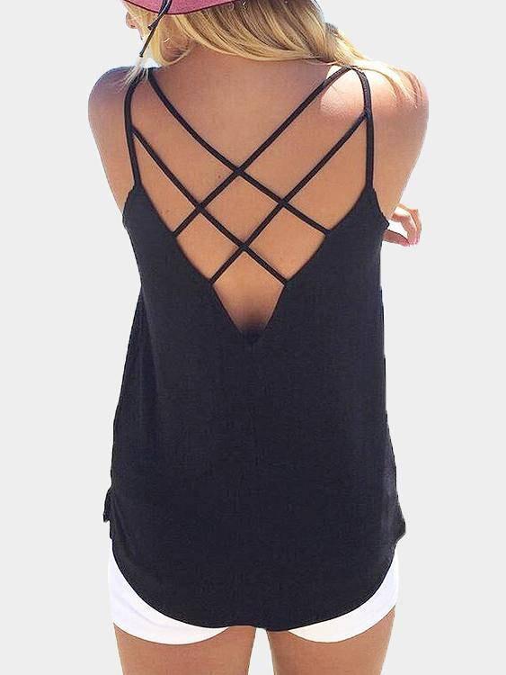 Ladies Black Camis