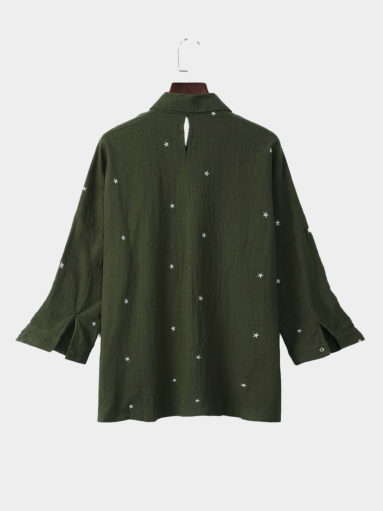 Womens Army Green Blouses