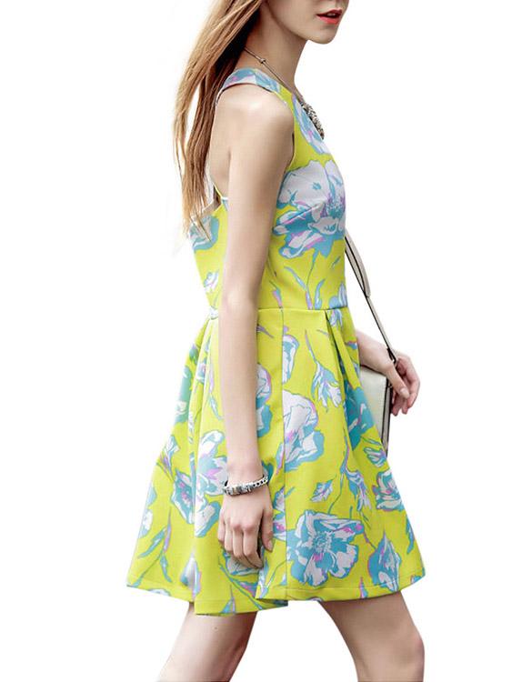 Ladies Floral Floral Dresses