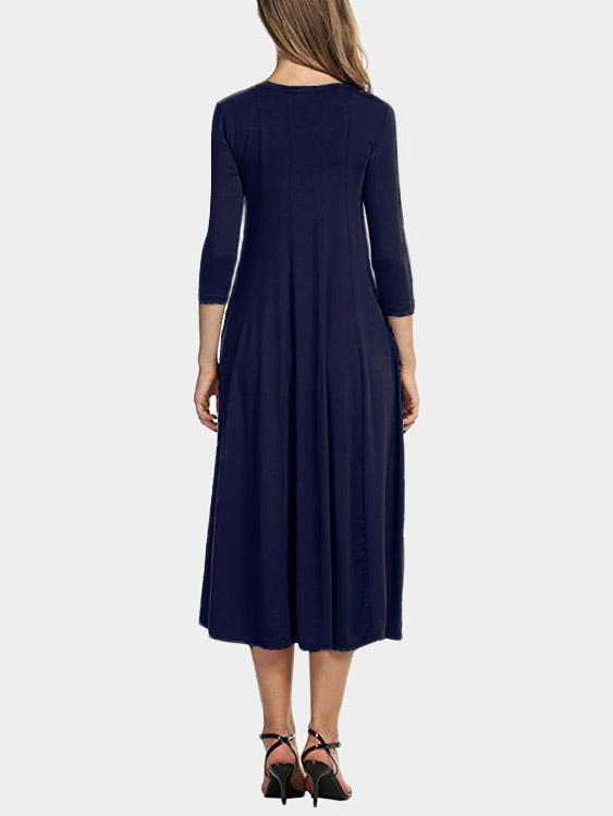 Womens Navy Midi Dresses