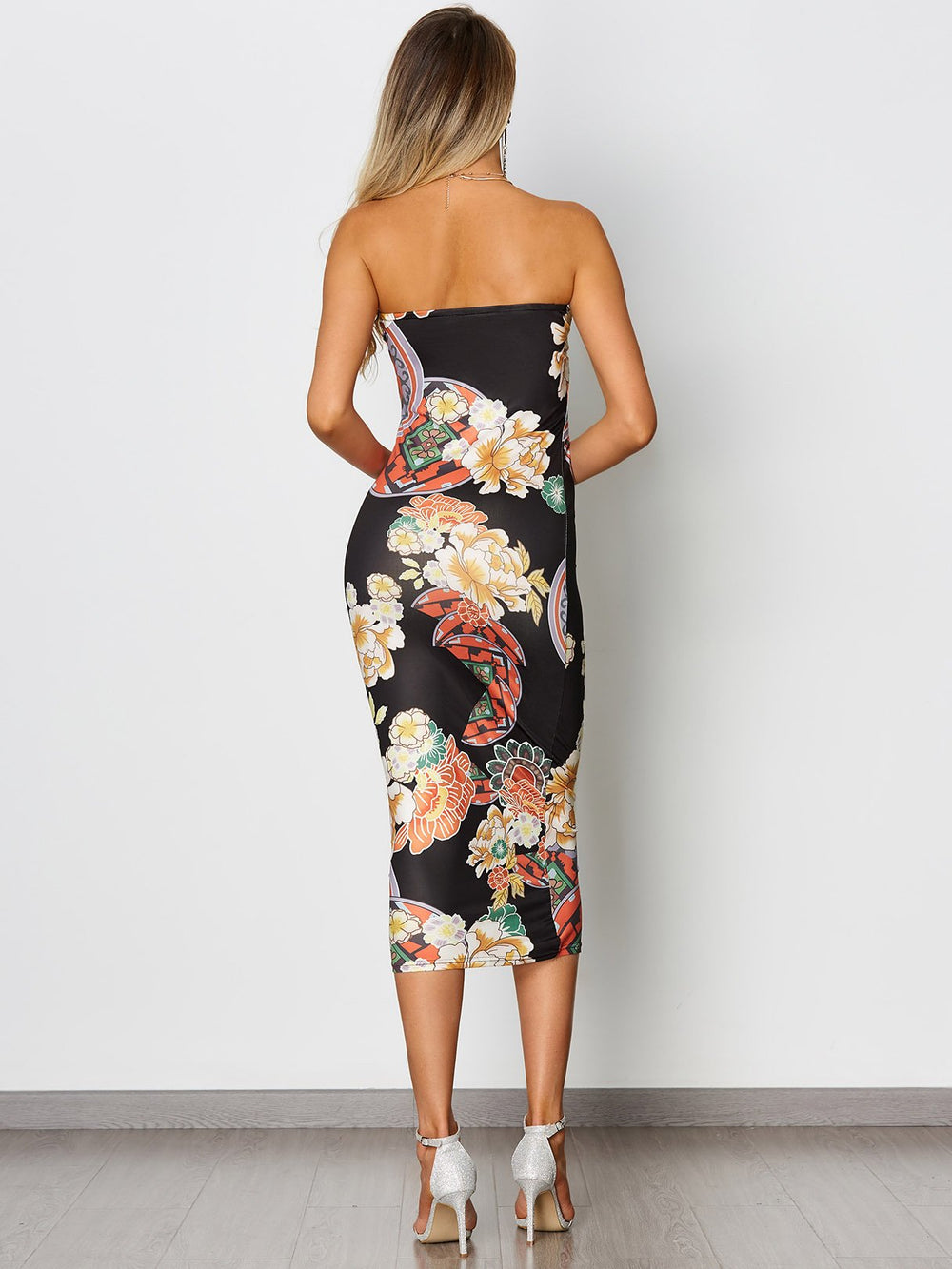 Womens Floral Bodycon Dresses