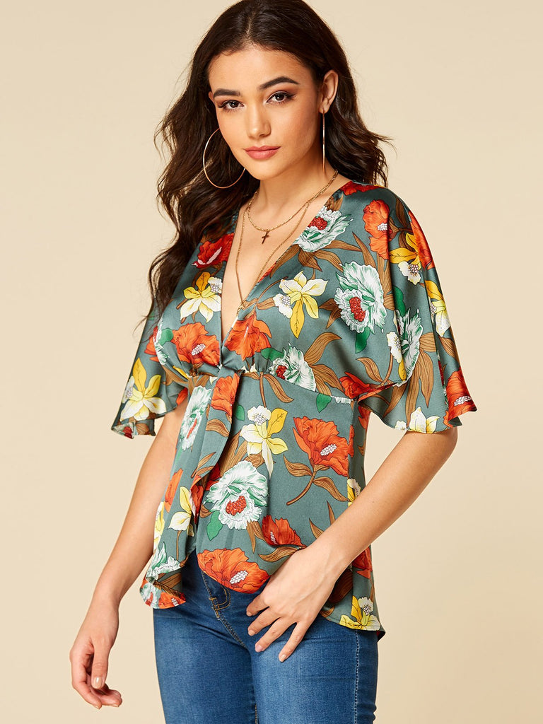 Ladies Army Green Blouses