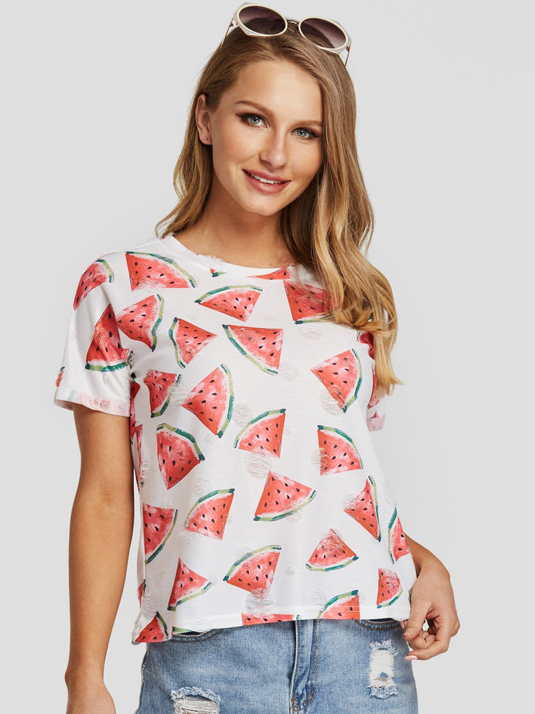 Ladies White T-Shirts