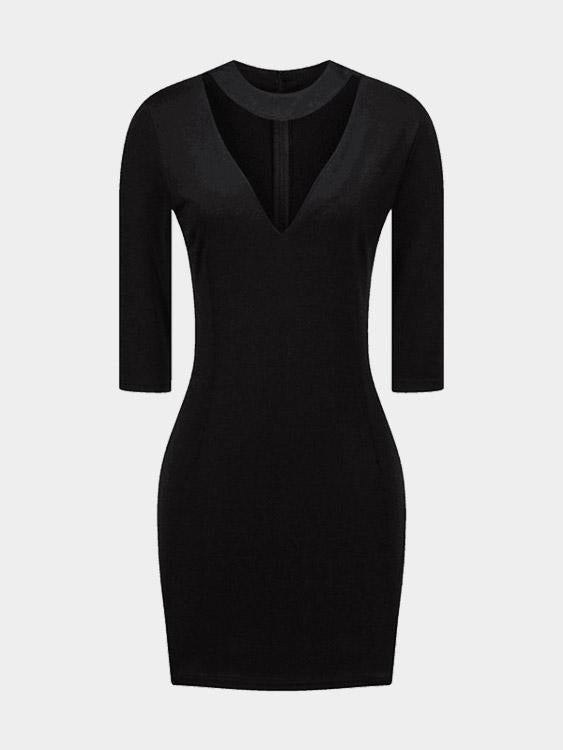 Womens Half Sleeve Mini Dress