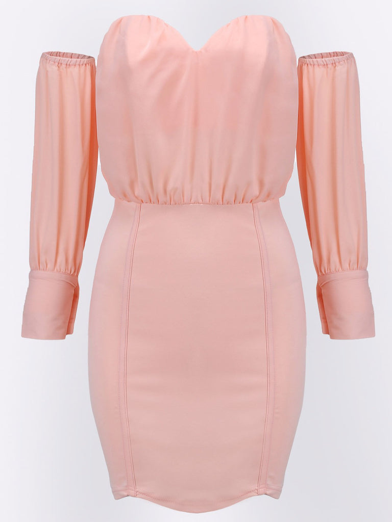 Womens 3/4 Sleeve Sexy Dress