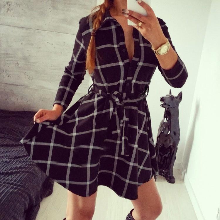 Ladies 3/4 Sleeve Mini Dresses