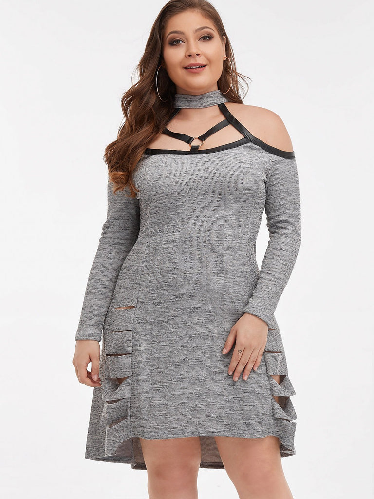 Ladies Khaki Plus Size Dresses