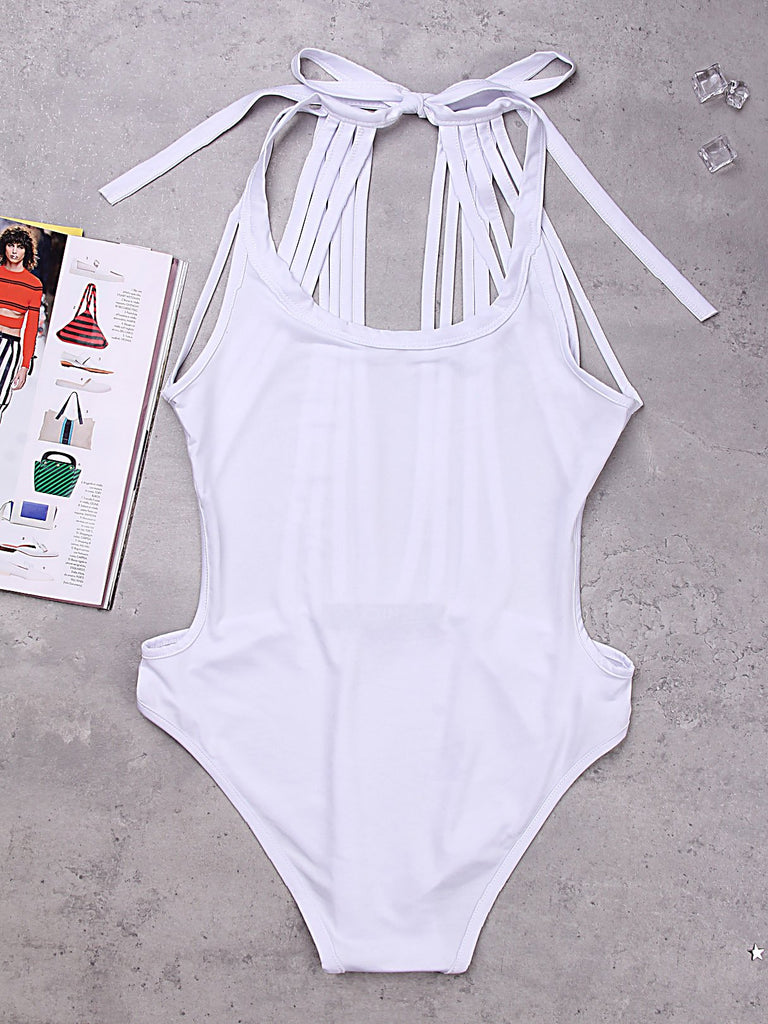 Halter Backless Sleeveless One-Pieces