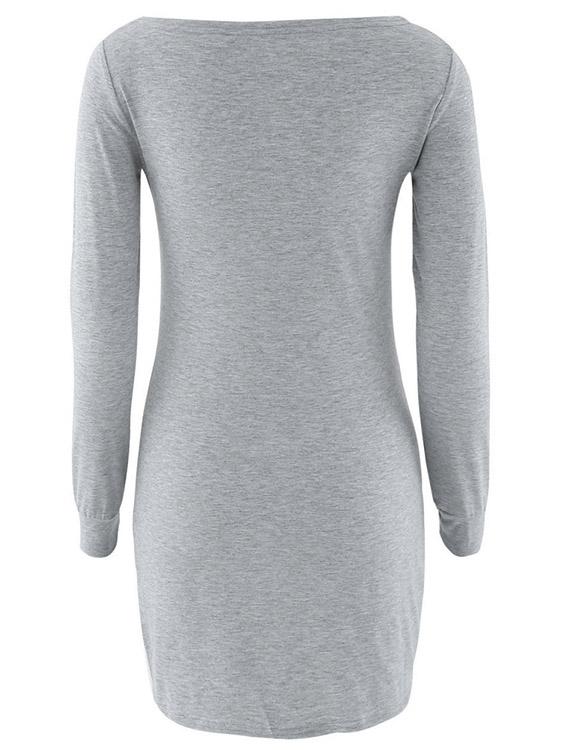 Ladies Grey Casual Dresses