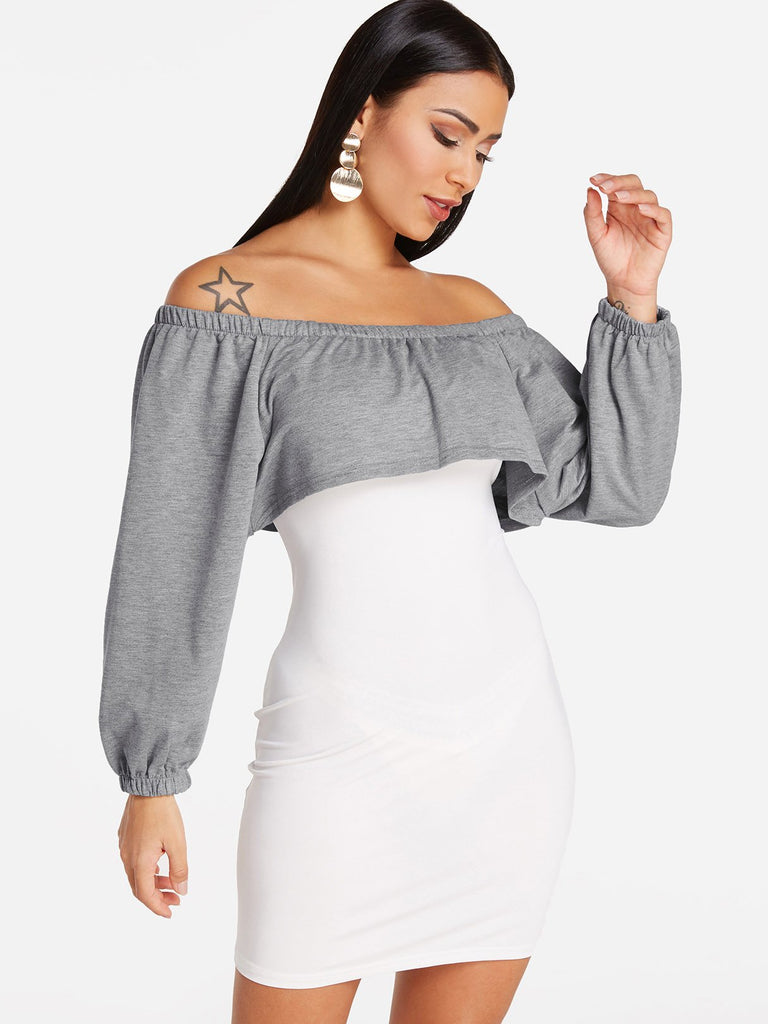 Ladies Grey Bodycon Dresses